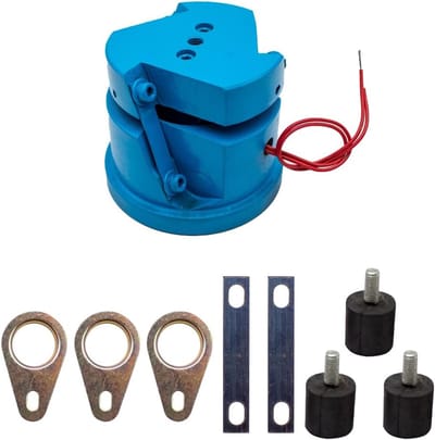 Trillingsplaat Basis - Motor Basis - Precisie Werk - 220V 20W Motor - 80mm Diameter - Zilverkleurig