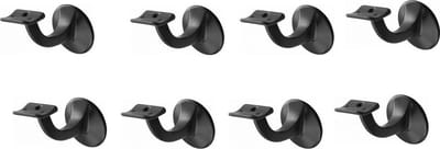 Leuninghouder zwart - Keilboutbevestiging- Hol zadel  Hermeta - 3501-70 - 8 stuks