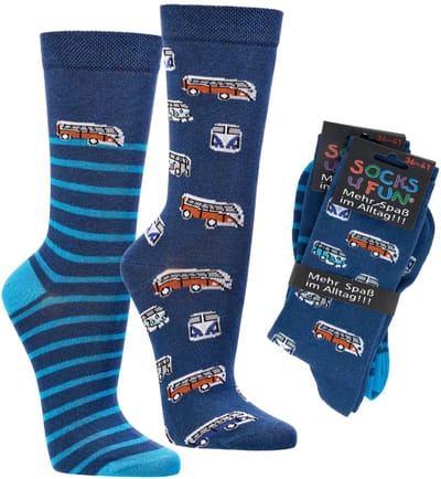 Grappige sokken dames 36-41 | vrolijke sokken heren 36-41 | happy socks printjes | 5 thema's: vakantie! | voordeelbundel 10 paar.
