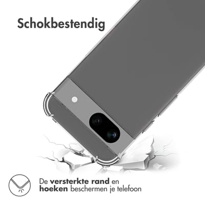 imoshion Hoesje - Geschikt voor Google Pixel 8a - Shockproof Case - Transparant