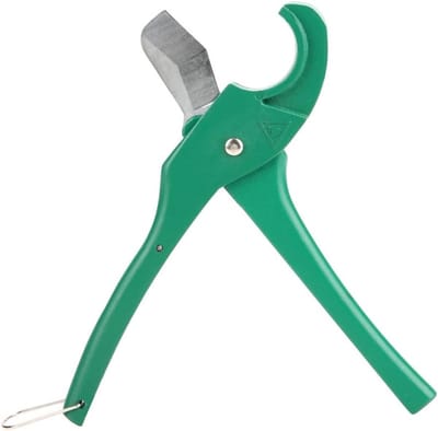 Professionele PVC buis snijder met ratelsysteem voor aluminium en kunststof buizen, 21 cm