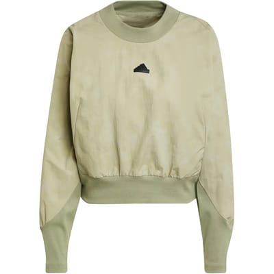 Adidas Z.n.ewoven Sweatshirt Groen M Vrouw