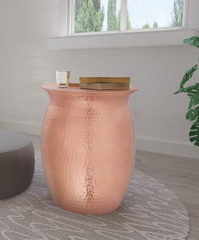 Gloria-Salontafel - 40 cm - Koper Aluminium