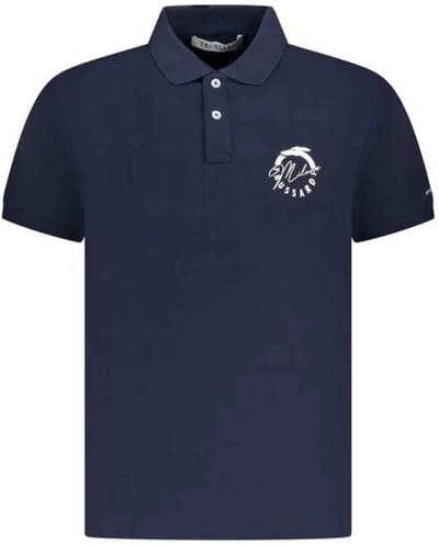 TRUSSARDI T-shirt Polo Donkerblauw Maat L