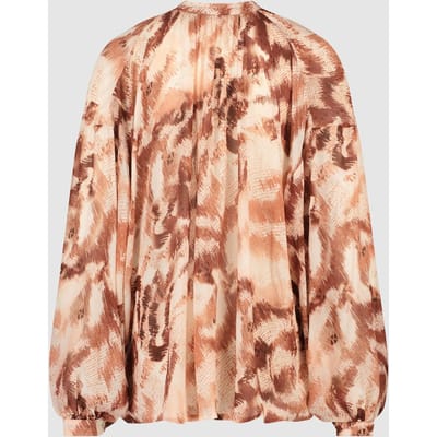 Circle of Trust Blossom Blouse Earthy Scratch Size: XS | Long-Sleeved Tops Outlet | Dames | Beige