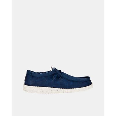 wally stretch canvas uom marine blauwe schoenen