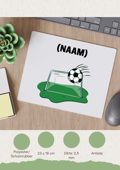 Akyol - voetbal met eigen naam Muismat - Voetbal - voetballer - sport - 23 bij 19 cm
