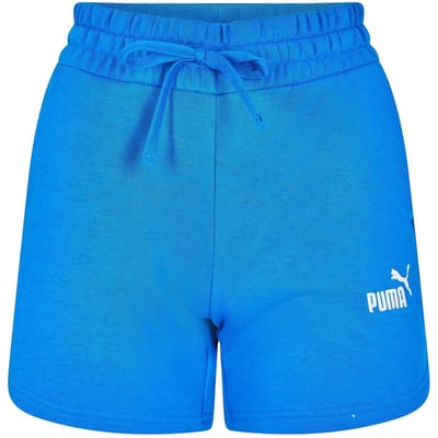 Puma Fleece-short met logo voor dames (Kiezelgrijs)