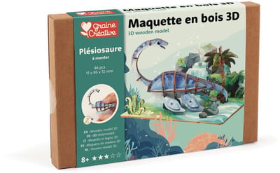 Graine Creative 3D puzzel speelgoed Plesiosaurus multicolor karton.