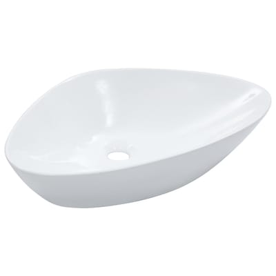 vidaXL - Wastafel - 58,5x39x14 - cm - keramiek - wit