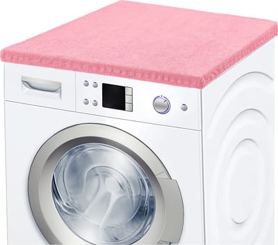 Garronda Wasmachine Overtrek 50x60 cm - Wasmachine Coating - Droger Hoes - Beschermer Cover - Lichtroze - MX-907