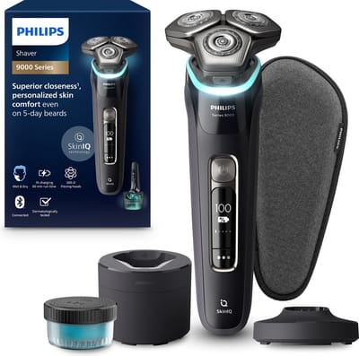 Philips Shaver 9000 Series S9976/55 - Elektrisch scheerapparaat – met trimmer – mannen - Met Quick Clean Pod - Donkergrijs