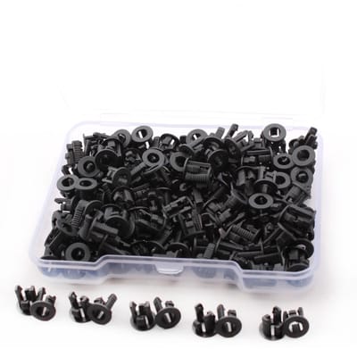 Set van 160 LED Diodes met 3 mm Plastic Houder, Lampenfittingen en Bevestigingsclips voor Verlichting