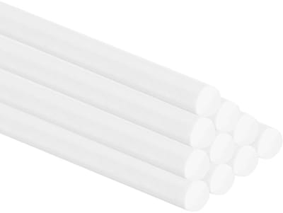 Plastic Staven - Ronde Stangen - Modelbouw Projecten - Veelzijdig Materiaal - 2.5x250 mm - Wit