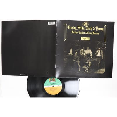 LP Plaat CROSBY STILLS NASH  YOUNG  Deja Vu K50001 ATLANTIC Europa Rock Gebruikt gray