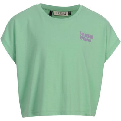 LOOXS 10sixteen 2612-5419-309 Meisjes T-Shirt - Maat 134/140 - licht Groen van 52% Cotton 48% Modal