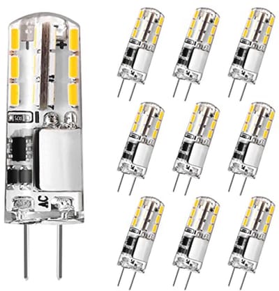 G4 LED Lampen Warm Wit 12V 1.5W Energiebesparend Flikkervrij 3000K 180 Lm 10 Stuks