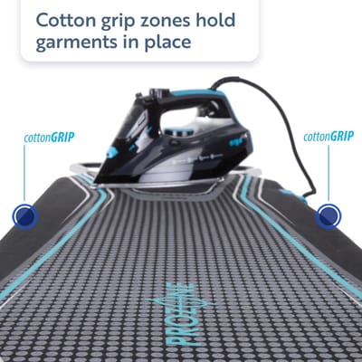 Strijkplankovertrek Vervangend met Antislip Gripzones en Warmtereflecterend Oppervlak - 122 x 38 cm