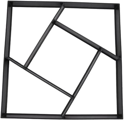 Betonmaler - Padmaker Steenvorm - Tuinpad Aanleggen - Herbruikbaar ABS Materiaal - 40 cm - Zwart