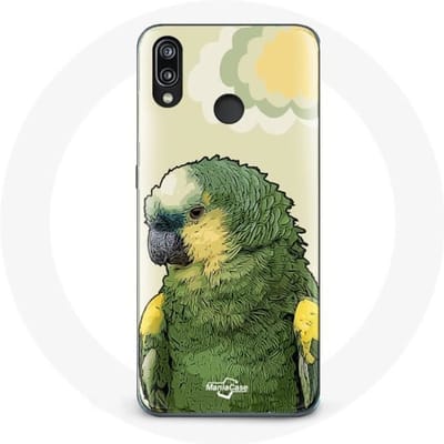 Coque - Amazone - Huawei P20 Lite - Souple - Vert - Perroquets vert