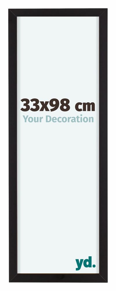 Your Decoration - Fotolijst 33x98 cm - Aluminium - Zwart - Virginia