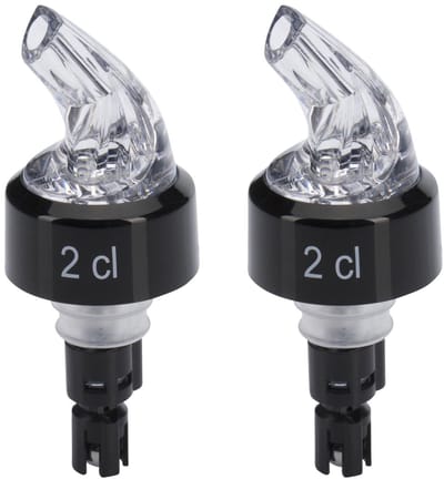 Westmark 2 doseer-/maatschenktuiten, portioneerder, dosering per tuit: 2 cl, kunststof, auto-pour, transparant, 992022EG