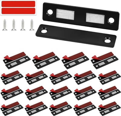 Magnetische Sluiting - Kastmagneet - Kasten Sluiten - Ultra Dun Design - 20 Stuks - Zwart
