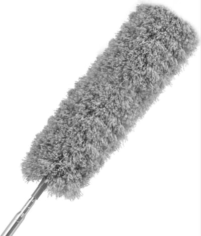 Flexibele Draaibare Microvezel Plumeau met steel - Uitschuifbaar 80-280 cm