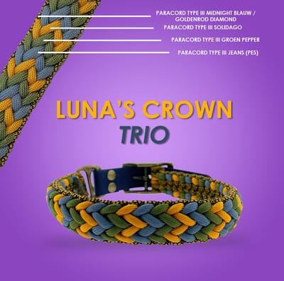 Paracord Luna's Crown Trio halsband - DIY set