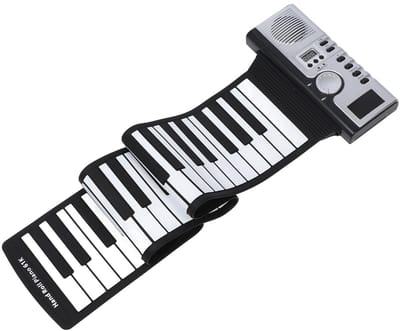 Allecto - Roll-Up Piano Keyboard - Draagbaar elektronisch keyboard met 61 toetsen - Silicium materiaal - Inclusief luidspreker - Geschikt voor muzi...