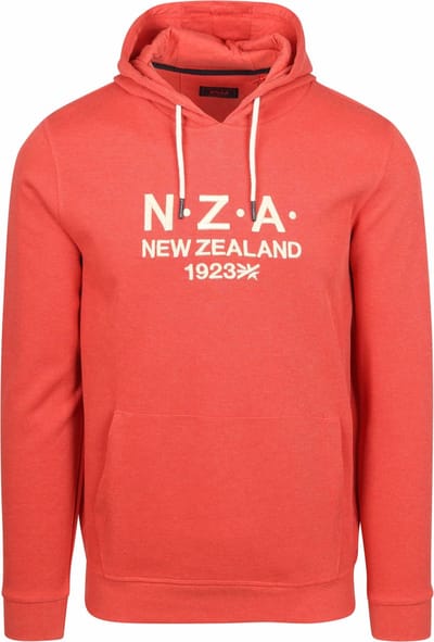 NZA Hoodie French Rib Garment Washed Red - Maat M - Heren - Hoodies