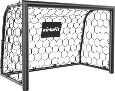 VirtuFit Voetbaldoel Premium - Voetbal Goal - 120 x 80 x 60 - Weerbestendig - Incl. grondankers - Hoogwaardig polyester net - Professioneel trainingsdoel