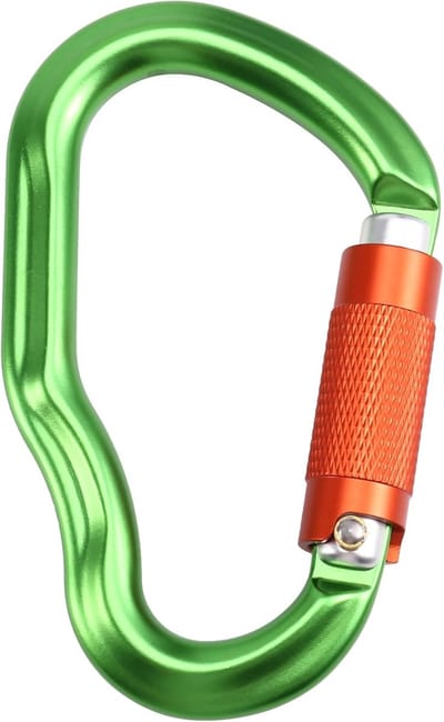 Klimmen Karabijnhaak - Veiligheid Haak - Outdoor Avontuur - 25kN Sterkte - 12x10x5 cm - Zoals getoond