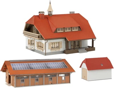 Modelbouwset Boerderij - Bouwpakket huis - Hobby en vrije tijd - Gedetailleerd ontwerp - 38.9 x 27.2 x 7.1 cm