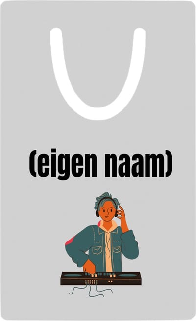 Hacebo® - dj jongen metalen boekenlegger - Dj - muziekliefhebbers - disc jockey - vinyl - verjaardag - cadeau - kado Bladwijzer boekenleggers - 7.6 cm x 5cm