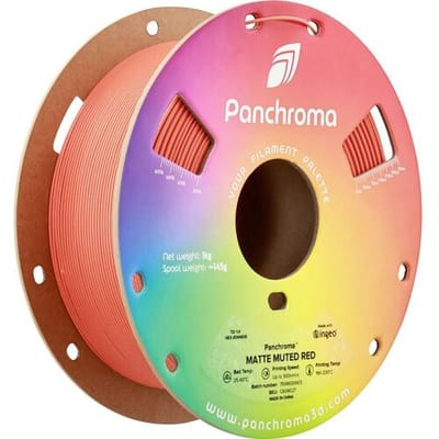 Polymaker CA04027 Panchroma™ Matte Filament PLA kunststof Mat, Gering kunststofgehalte 1.75 mm 1000 g Muted Red, Rood 1 stuk(s)