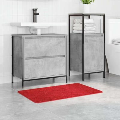 vidaXL - Antislip - Badmat - Rood - 50 - x - 80 - cm - PP