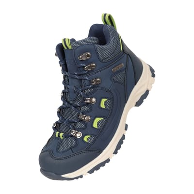 Mountain Warehouse Adventurer waterdichte wandelschoenen voor kinderen (Blauw)