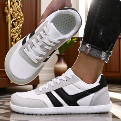 Unisex Barefoot Schoenen met Brede Teen Mode Eenvoudig Casual Jogging Sneakers Heren Brede Barefoot Schoen Trailrunning Antislip Wandelschoenen 39 gray