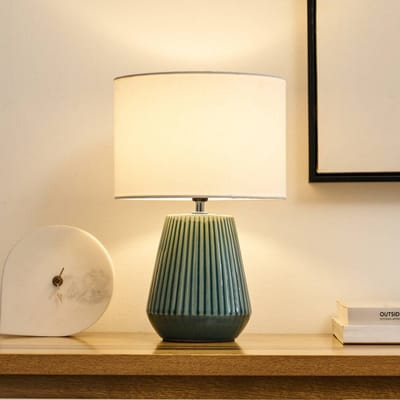 Pauleen LED Tafellamp Love it Classy - E14 - Max. 20W - Woonkamer, Slaapkamer & Eetkamer - Wit/Blauw/Groen