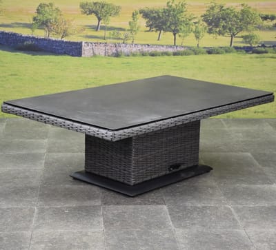 Miami lounge-diningtafel 160x90xH47-71 cm in hoogte verstelbaar antraciet