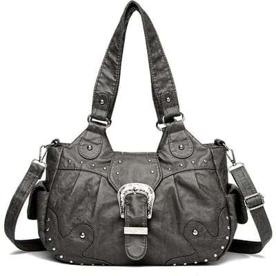 Nieuwe Dames Schoudertas Europese en Amerikaanse Mode Handtas Casual Crossbody Draagtas Tas met Grote Capaciteit gray
