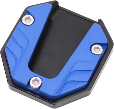 Vt products - Zijstandaard verlengvoet houder - Universele zijhouder - Stabiele zijsteunplaat - Blauw - Oxidatiebestendig - Geschikt voor motorfietsen