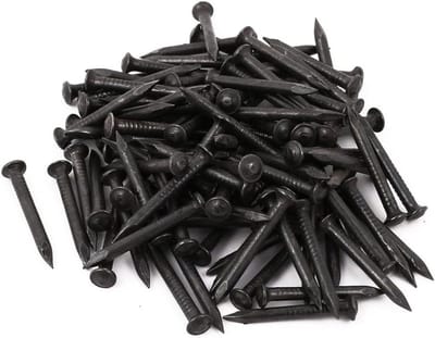 100 stuks nagels voor cement muur 2,4 mm x 25 mm - Spijkers voor houtbewerking en opknoping foto's, meubels - Bouwnagels voor panelen.