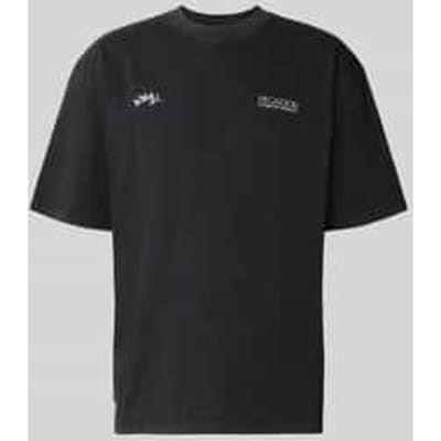 Oversized T-shirt met labelprint model 'Trofa'