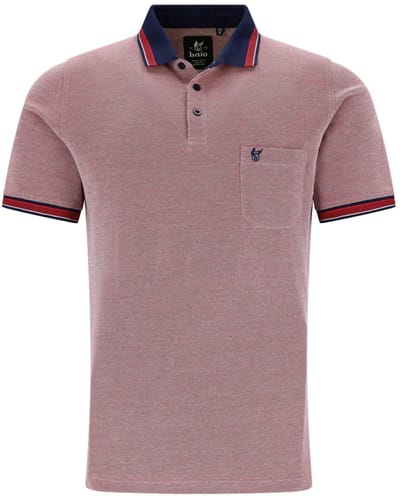 Hajo Heren Poloshirt – Piqué – Lava Rood – Stay Fresh - Maat M