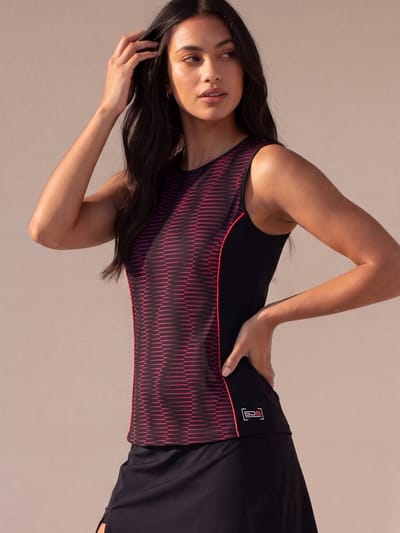 Sjeng Sports LIYANA - Maat: M Dark Blue - Padel Top Vrouwen - Sporttop -