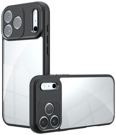 Coverup Hoesje - Geschikt voor iPhone 17 Pro Max Hoesje - Coverup Transparante Back Cover met Camera Cover - Transparant