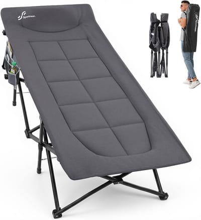 Veldbed Kampeerbed - Logeerbed Gastenbed - Kamperen en Reizen - Direct Klaar voor Gebruik - 200 x 79 cm - Linnen