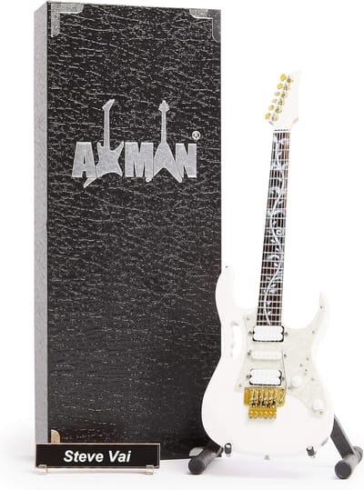 Miniatuur Gitaar Replica - Handgemaakte Sier 1/4 Schaal voor Muziekliefhebbers - Inclusief Display Box en Naamlabel